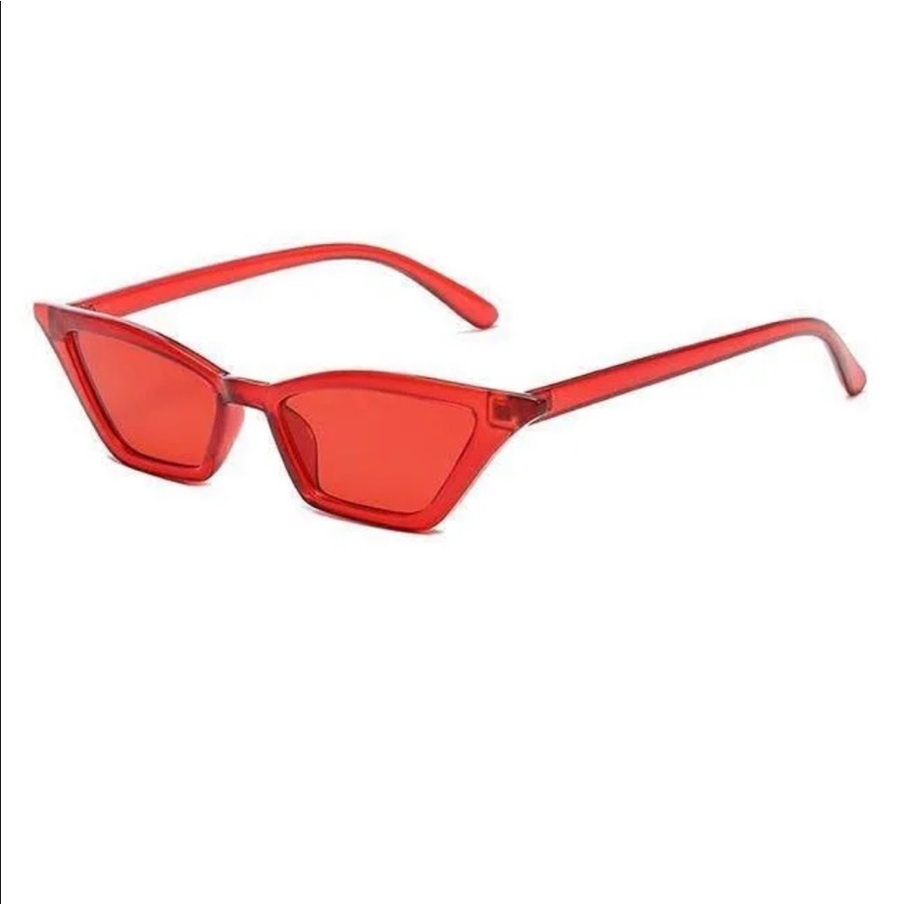 ❤️‍🔥❤️‍🔥Red Sunglasses Angular Cat Eye Matrix style
